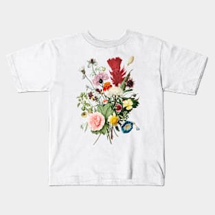 Flower Bouquet Vintage Illustration Kids T-Shirt